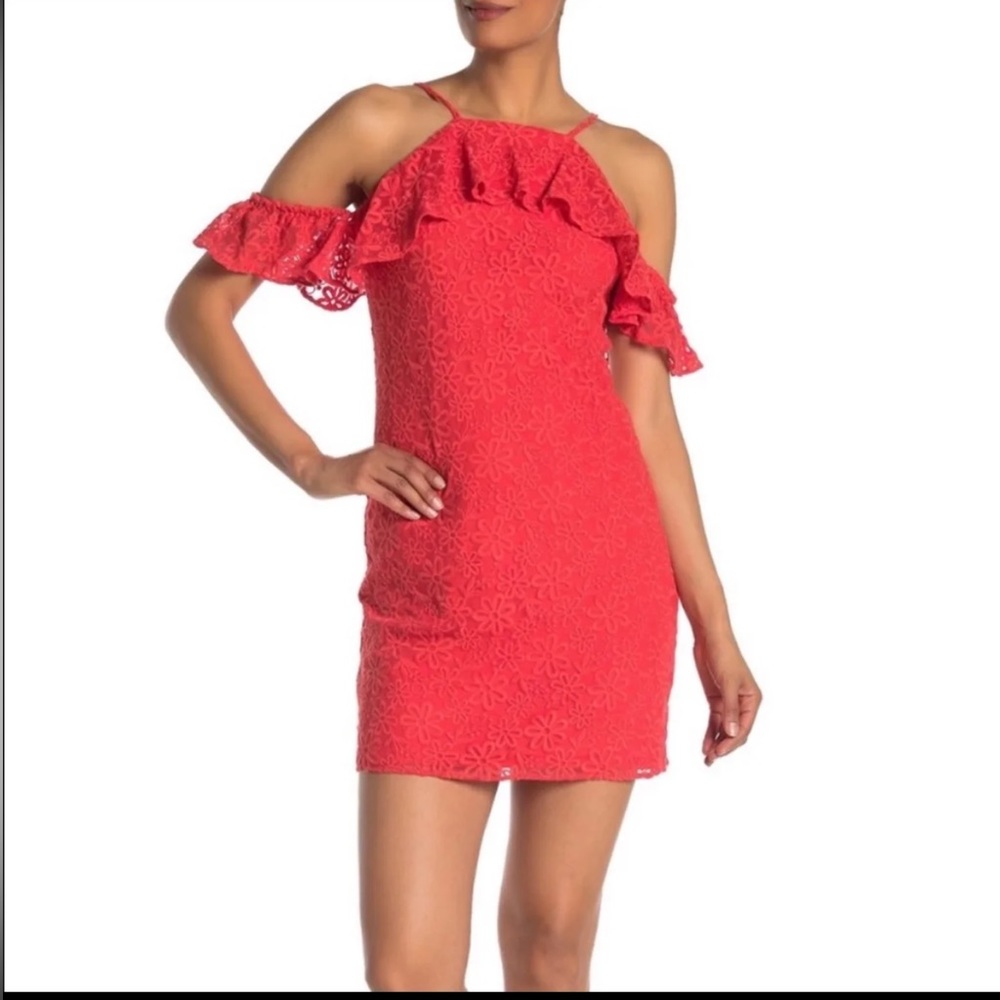 🆕TRINA TURK CORAL RED DRESS (Sz S)